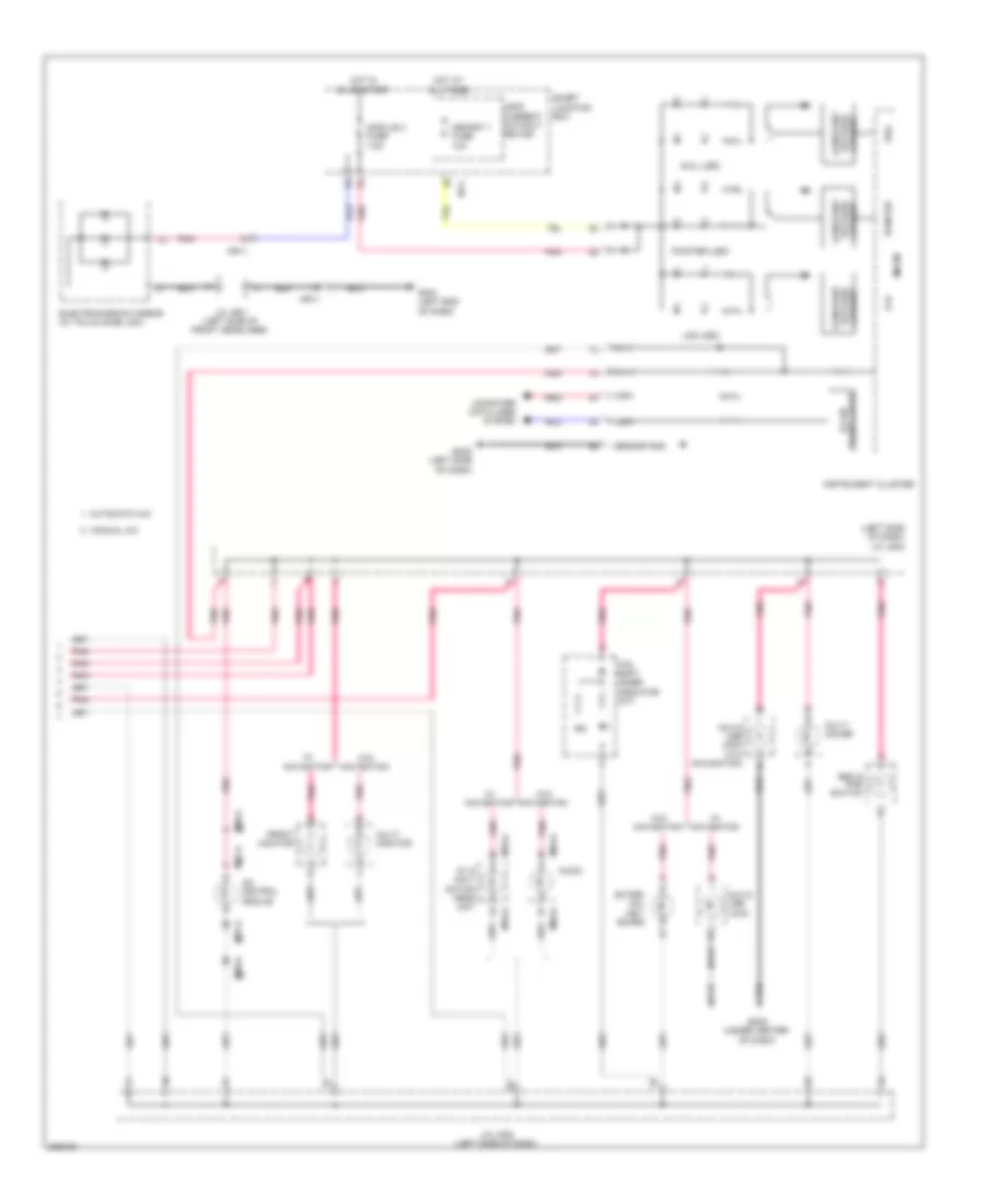 Instrument Illumination Wiring Diagram (2 of 2) for Hyundai Genesis Coupe 3.8 Track 2013