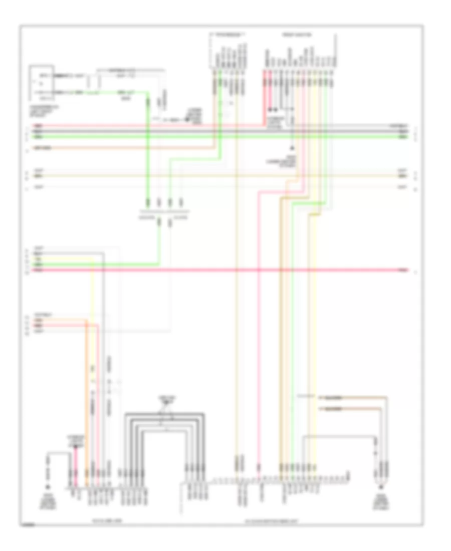 Navigation Wiring Diagram, without JBL Amplifier (2 of 3) for Hyundai Genesis Coupe 3.8 Track 2013