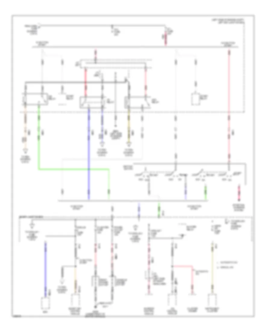 Power Distribution Wiring Diagram (3 of 8) for Hyundai Genesis Coupe 3.8 Track 2013