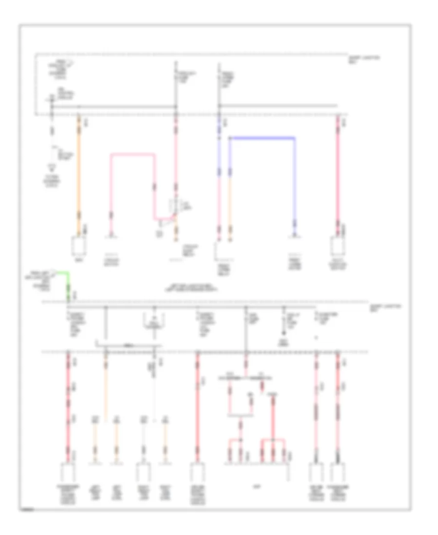 Power Distribution Wiring Diagram (4 of 8) for Hyundai Genesis Coupe 3.8 Track 2013