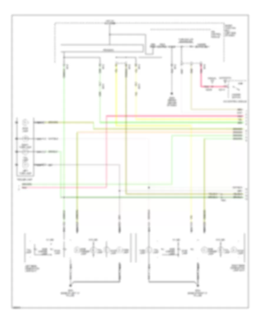 Exterior Lamps Wiring Diagram (2 of 4) for Hyundai Santa Fe GLS 2013