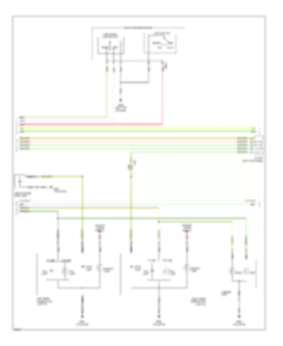 Exterior Lamps Wiring Diagram (3 of 4) for Hyundai Santa Fe GLS 2013