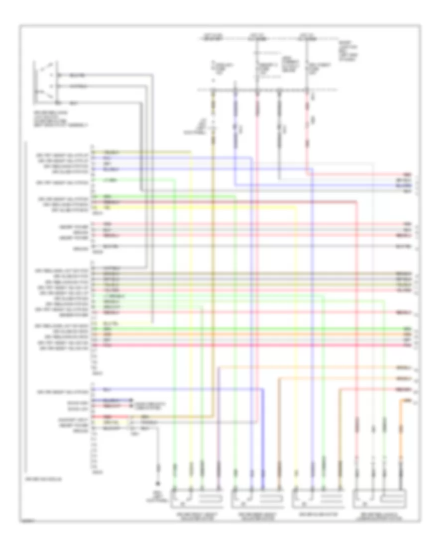 Driver s Memory Seat Wiring Diagram 1 of 2 for Hyundai Santa Fe GLS 2013