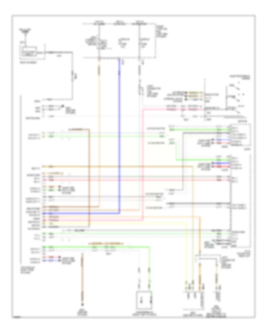 Mobile Telematic System Wiring Diagram for Hyundai Santa Fe GLS 2013