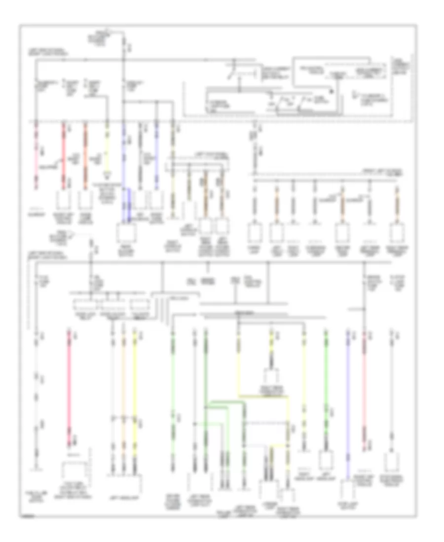 Power Distribution Wiring Diagram 4 of 8 for Hyundai Santa Fe GLS 2013