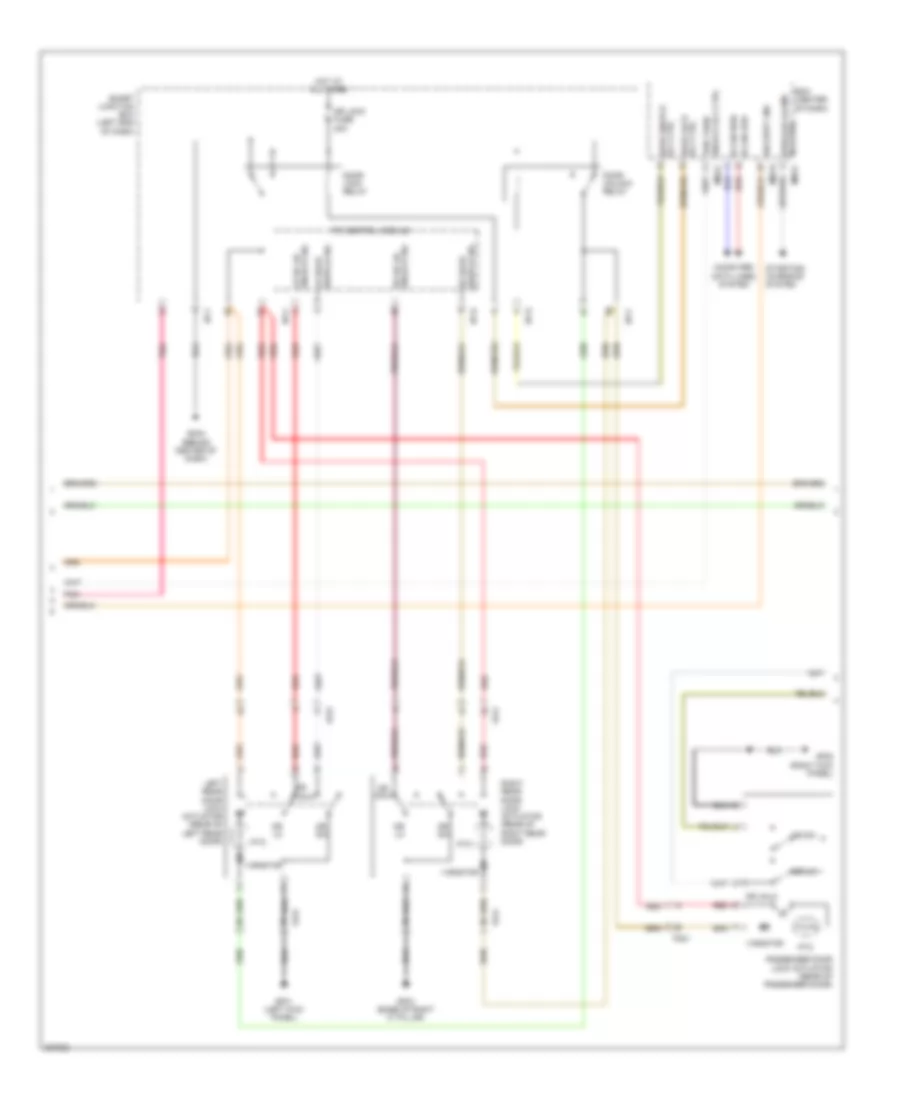 Power Door Locks Wiring Diagram (2 of 3) for Hyundai Santa Fe GLS 2013