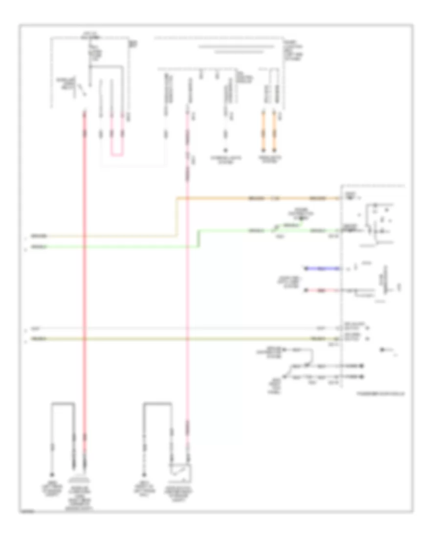 Power Door Locks Wiring Diagram (3 of 3) for Hyundai Santa Fe GLS 2013