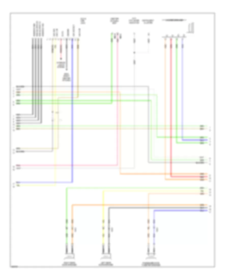 Radio Wiring Diagram, with Navigation (2 of 3) for Hyundai Santa Fe GLS 2013