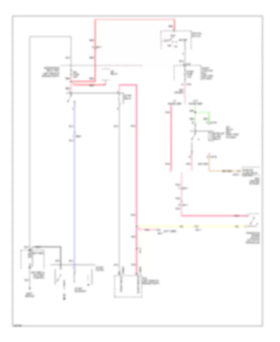 Starting Wiring Diagram, without Smart Key for Hyundai Santa Fe GLS 2013