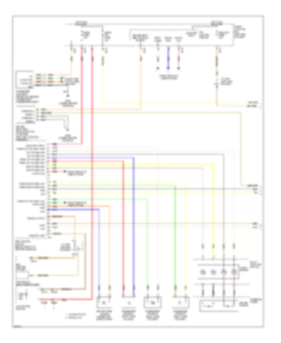 Supplemental Restraints Wiring Diagram 1 of 2 for Hyundai Santa Fe GLS 2013