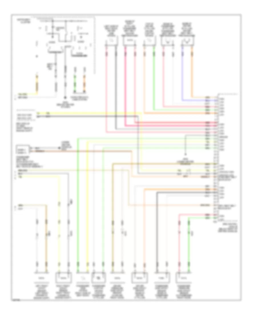 Supplemental Restraints Wiring Diagram 2 of 2 for Hyundai Santa Fe GLS 2013