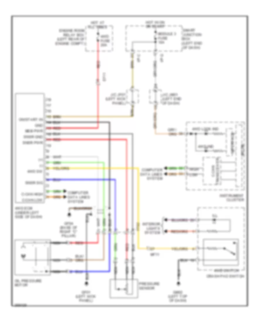 4WD Wiring Diagram for Hyundai Santa Fe GLS 2013