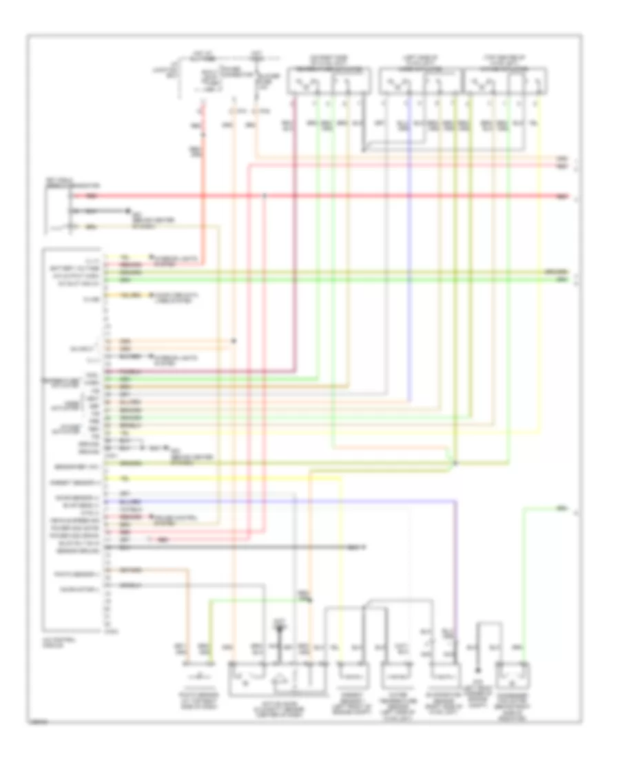 Automatic AC Wiring Diagram (1 of 2) for Hyundai Accent GLS 2008