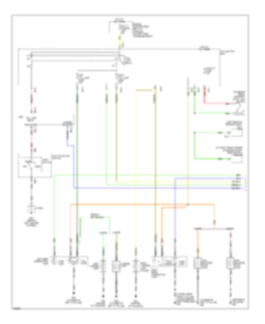 Exterior Lamps Wiring Diagram 1 of 2 for Hyundai Accent GLS 2008