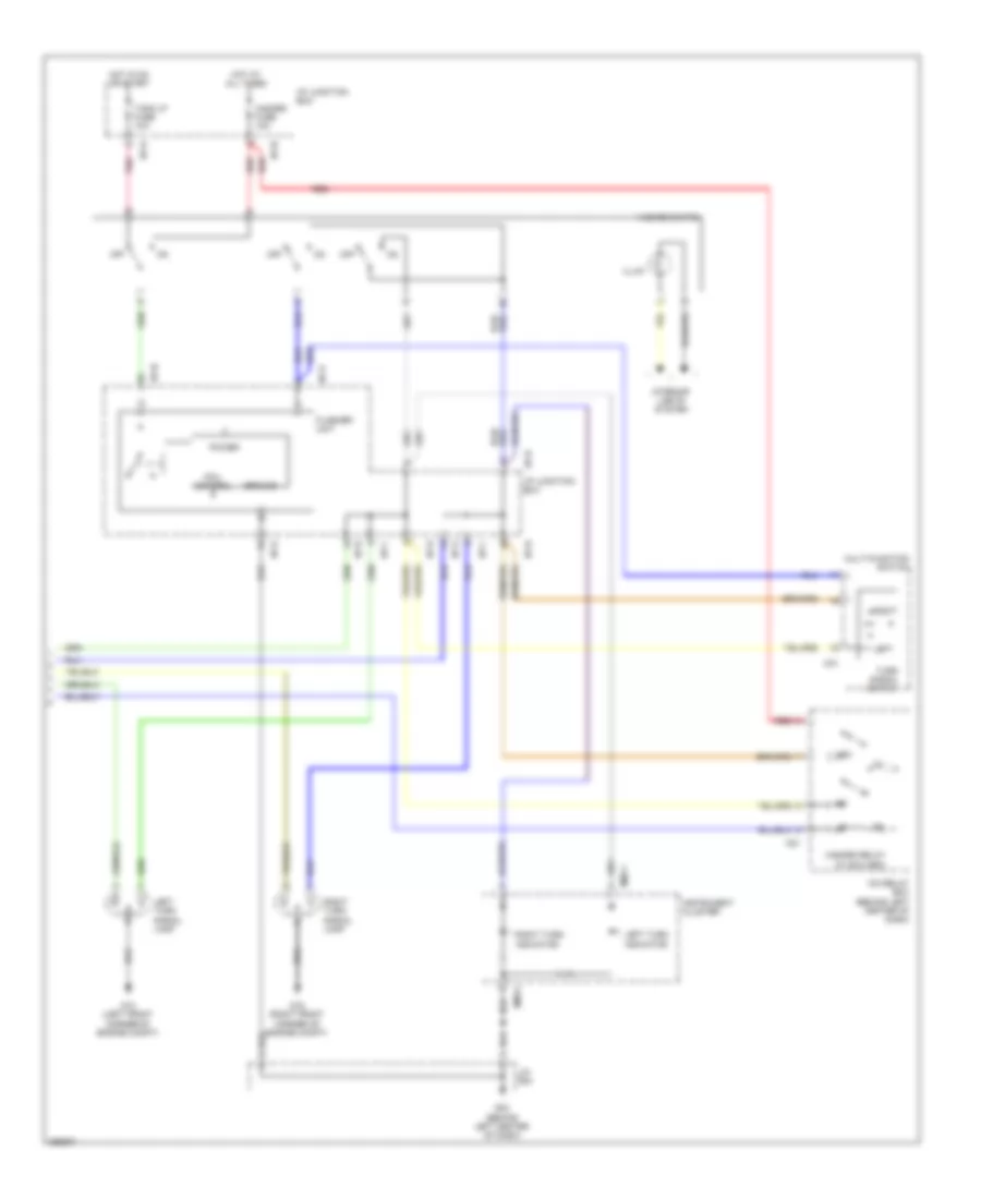 Exterior Lamps Wiring Diagram (2 of 2) for Hyundai Accent GLS 2008