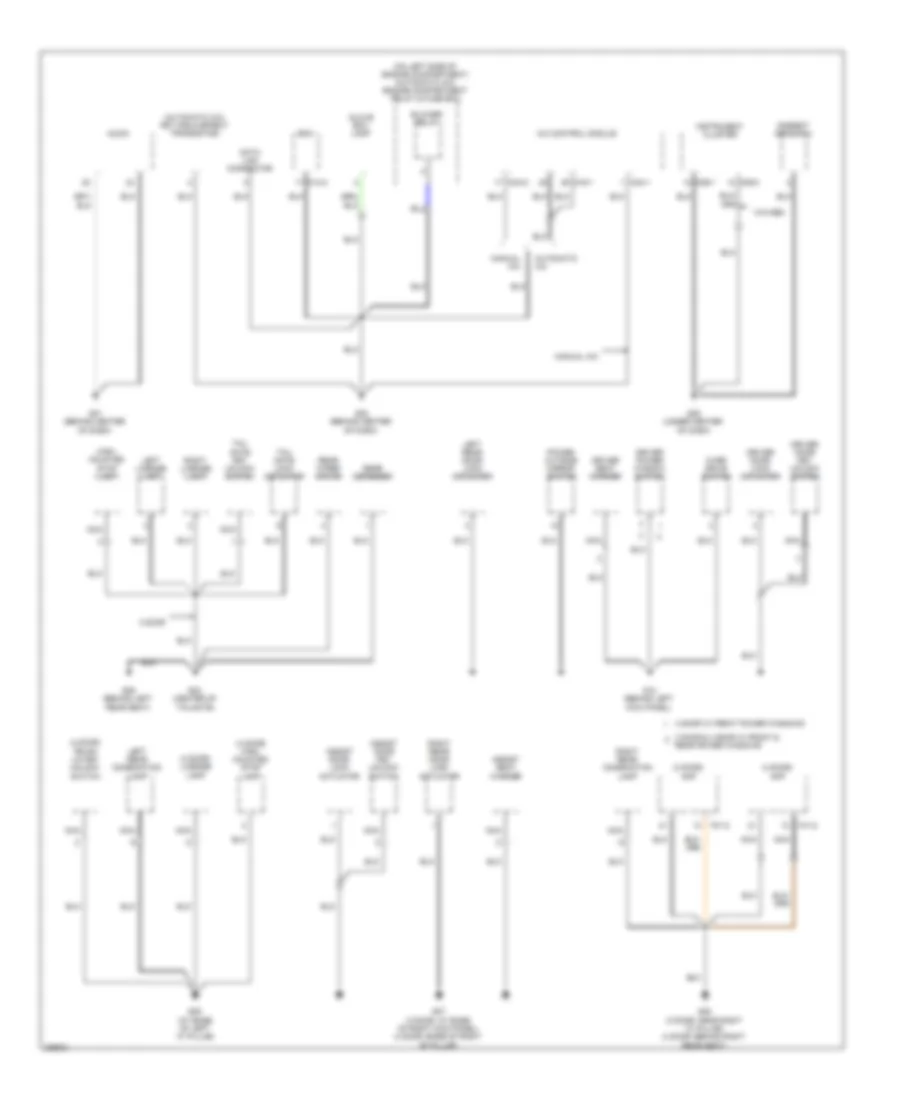Ground Distribution Wiring Diagram 1 of 3 for Hyundai Accent GLS 2008