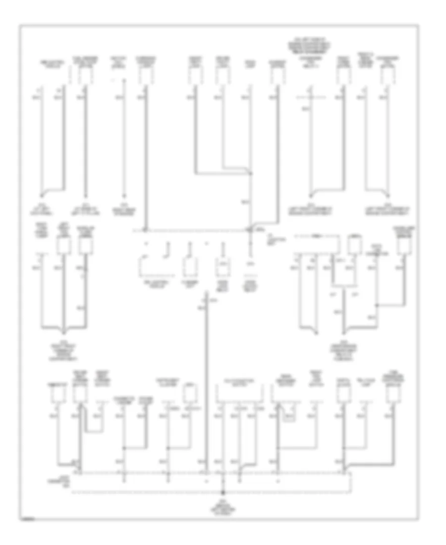 Ground Distribution Wiring Diagram (2 of 3) for Hyundai Accent GLS 2008