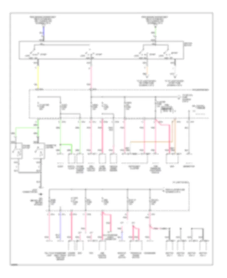 Power Distribution Wiring Diagram (2 of 4) for Hyundai Accent GLS 2008