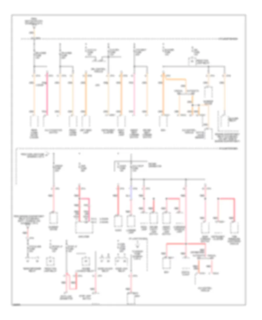 Power Distribution Wiring Diagram (3 of 4) for Hyundai Accent GLS 2008