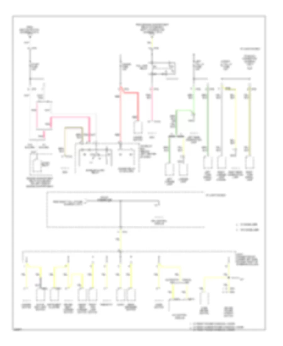 Power Distribution Wiring Diagram (4 of 4) for Hyundai Accent GLS 2008