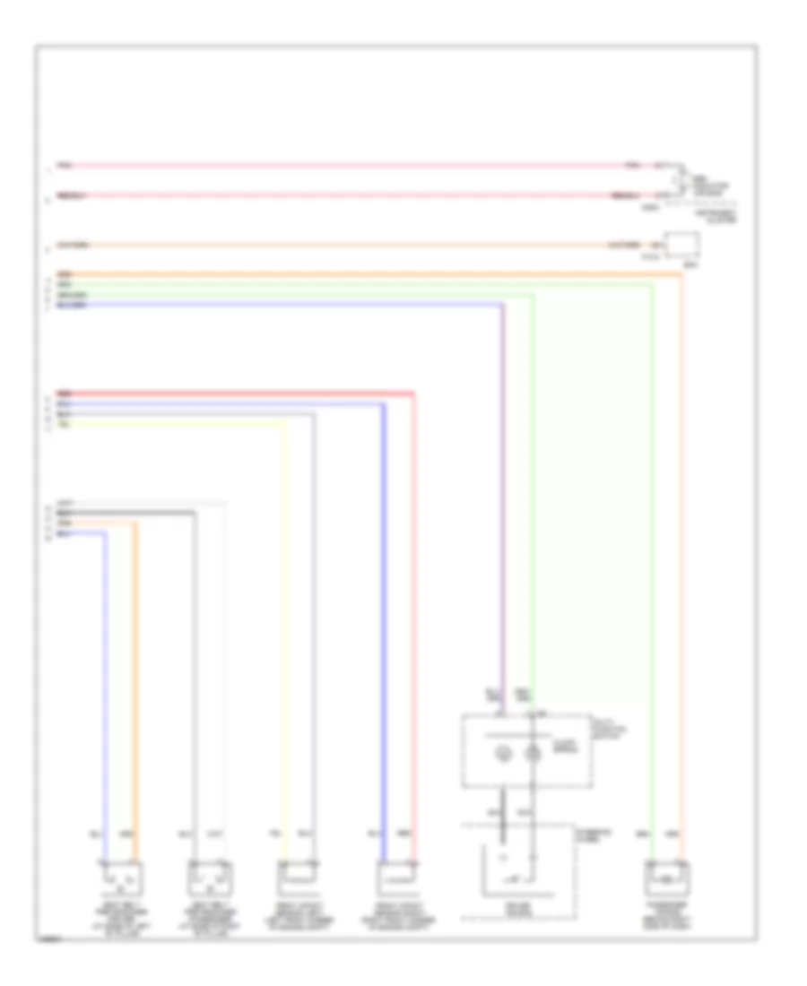 Supplemental Restraints Wiring Diagram, Base (2 of 2) for Hyundai Accent GLS 2008