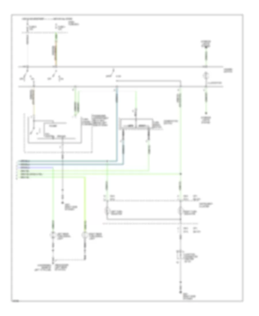Exterior Lamps Wiring Diagram (2 of 2) for Hyundai Accent 1996