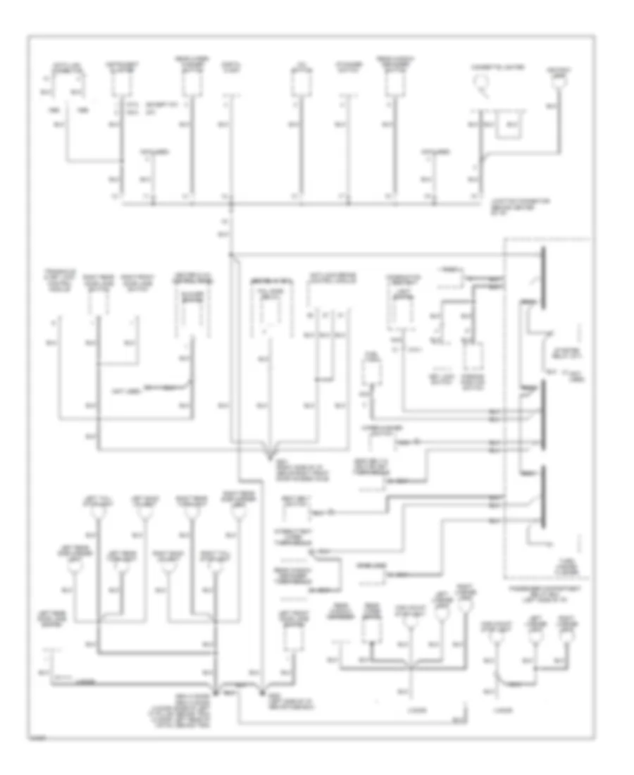 Ground Distribution Wiring Diagram 3 of 3 for Hyundai Accent 1996