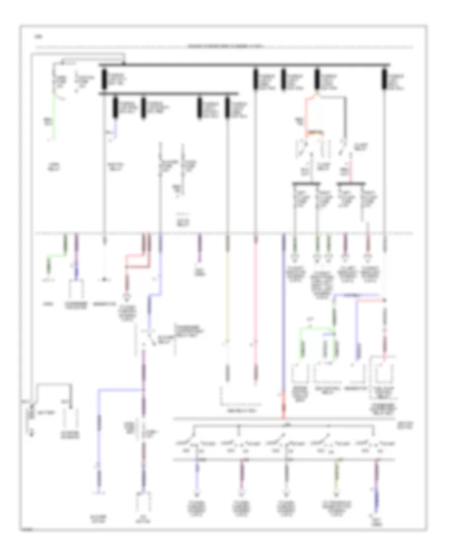 Power Distribution Wiring Diagram 1 of 5 for Hyundai Accent 1996