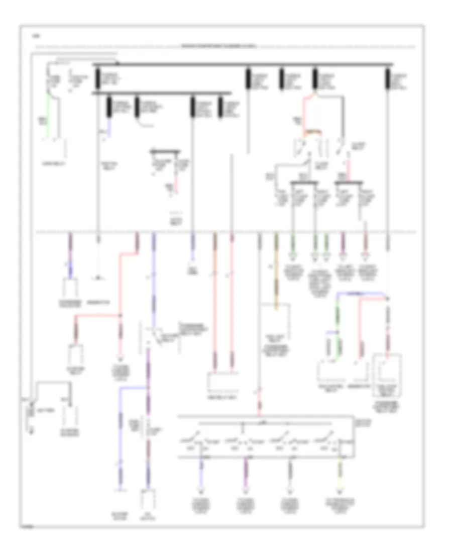 Power Distribution Wiring Diagram (2 of 5) for Hyundai Accent 1996