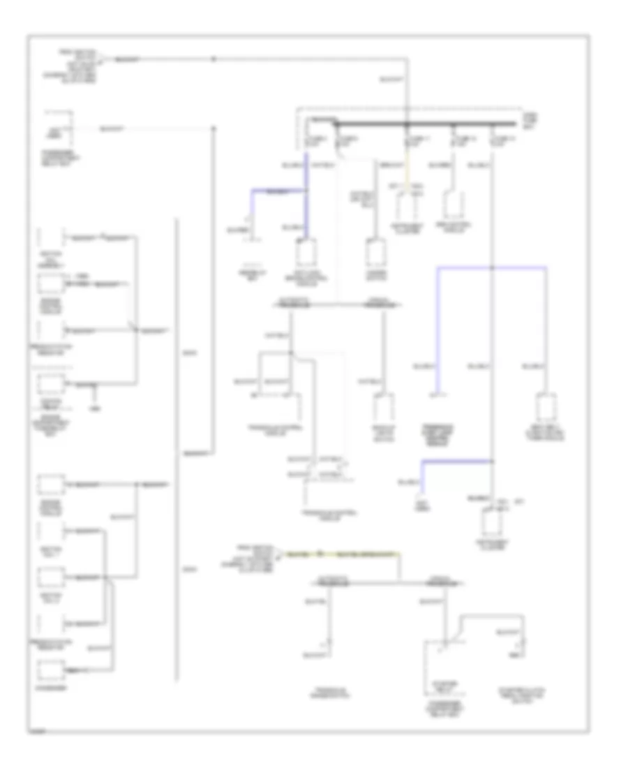 Power Distribution Wiring Diagram (4 of 5) for Hyundai Accent 1996
