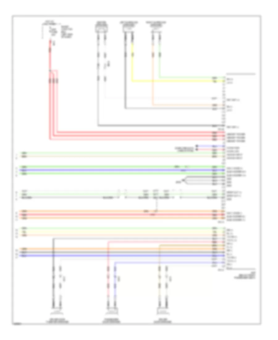Navigation Wiring Diagram (3 of 3) for Hyundai Santa Fe Limited 2013