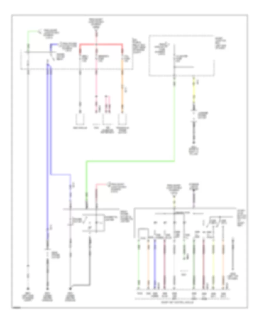 Power Distribution Wiring Diagram 6 of 8 for Hyundai Santa Fe Limited 2013