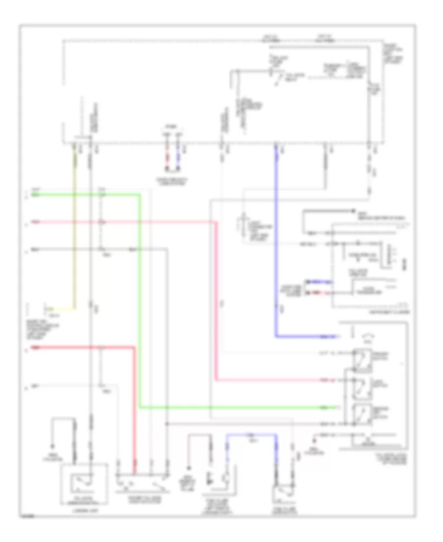 Power Tailgate Wiring Diagram (2 of 2) for Hyundai Santa Fe Limited 2013