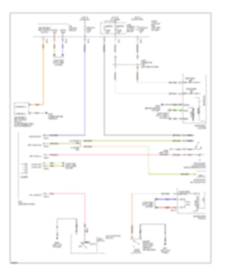 Chime Wiring Diagram for Hyundai Santa Fe Limited 2013