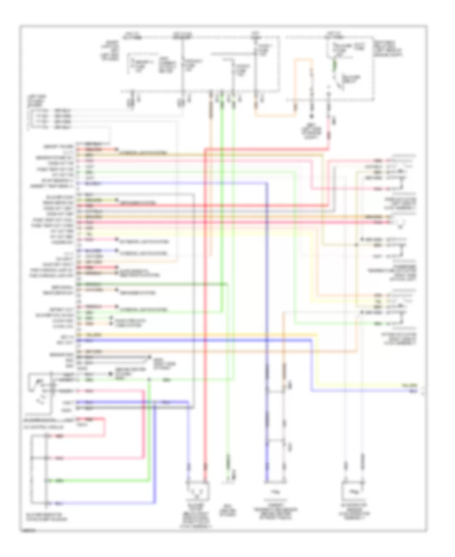Manual A C Wiring Diagram 1 of 2 for Hyundai Santa Fe Sport 2013