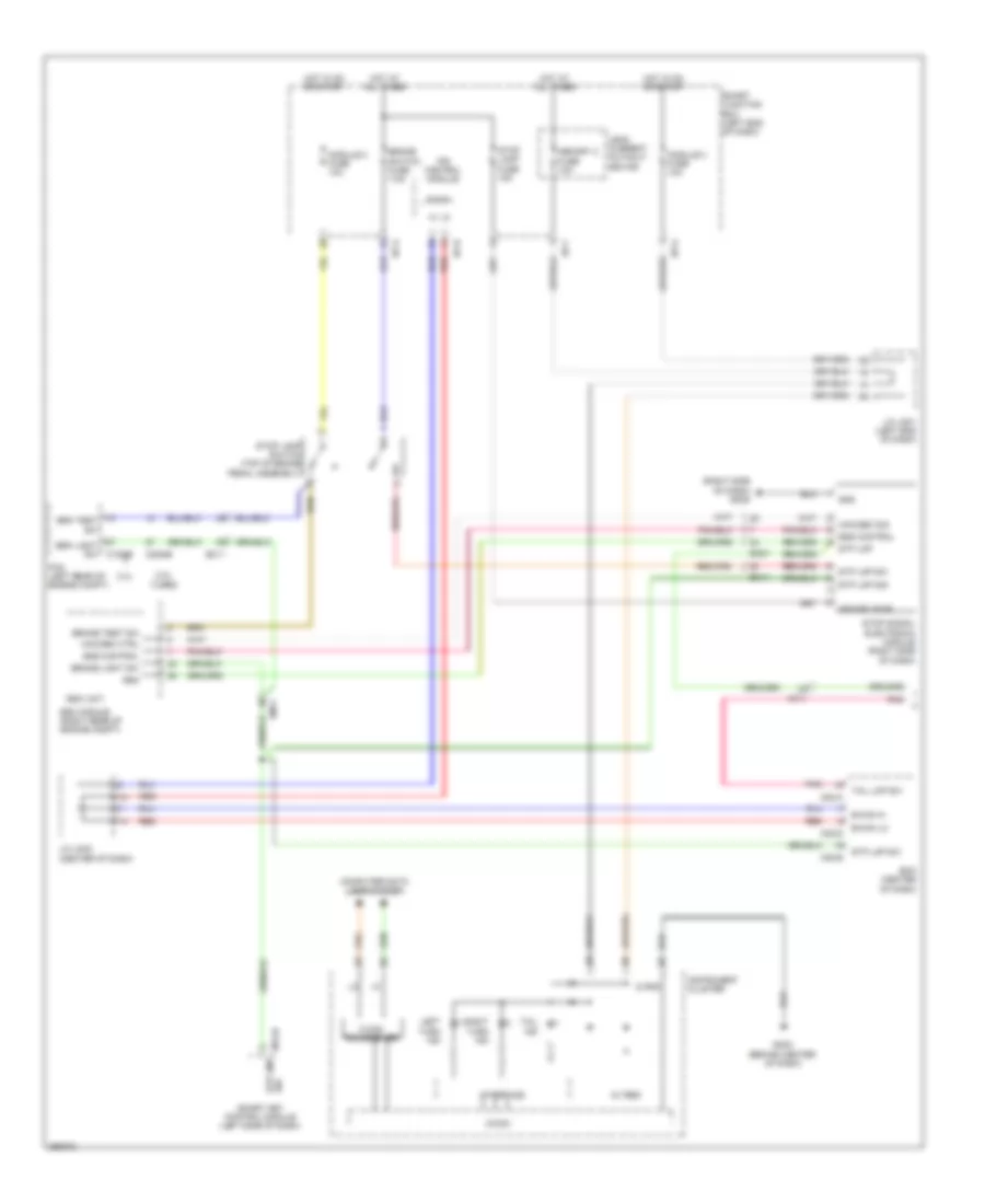 Exterior Lamps Wiring Diagram 1 of 4 for Hyundai Santa Fe Sport 2013