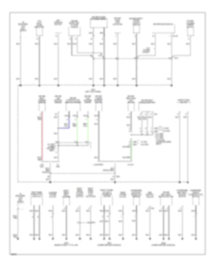 Ground Distribution Wiring Diagram 3 of 4 for Hyundai Santa Fe Sport 2013