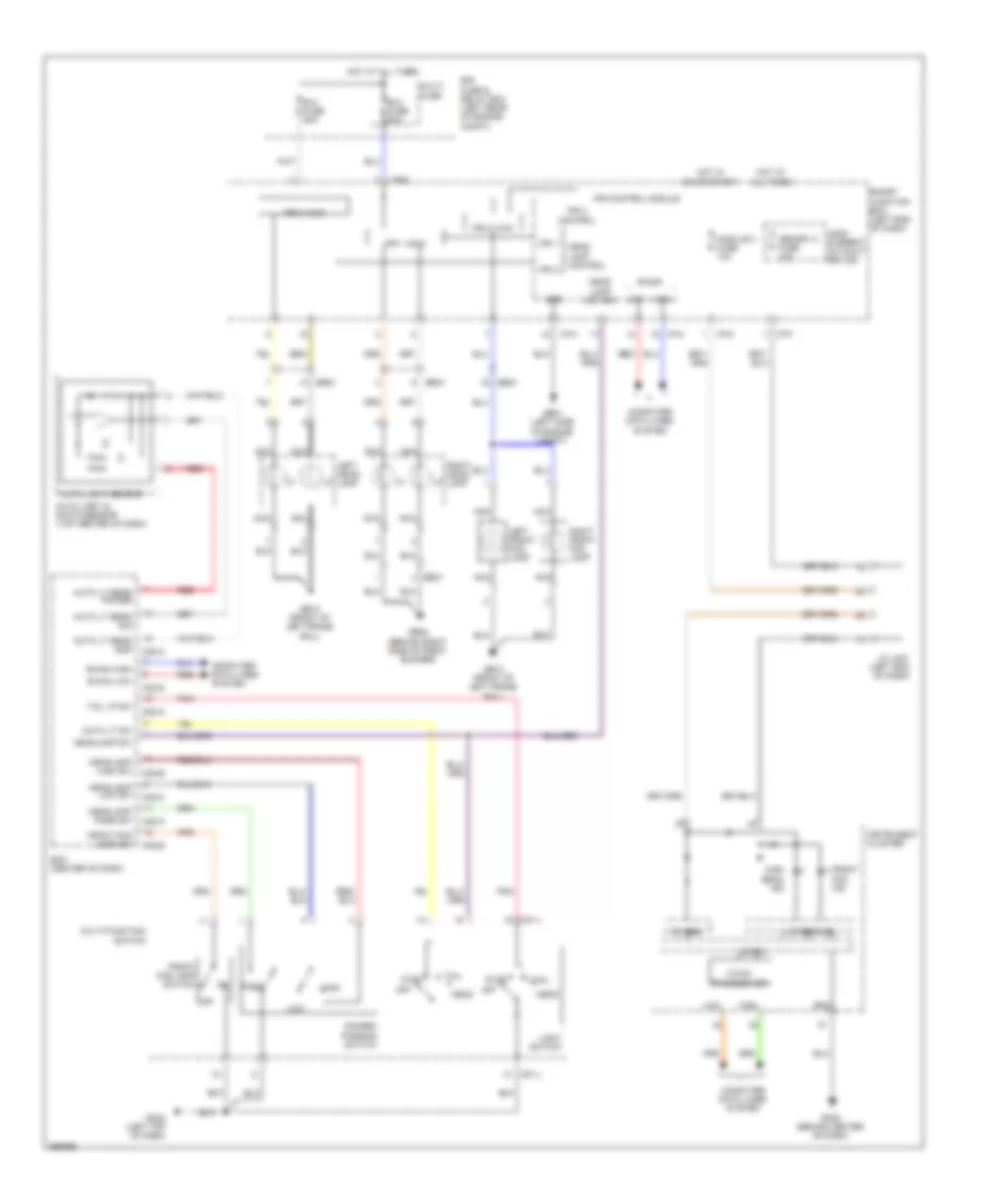 Autolamps Wiring Diagram for Hyundai Santa Fe Sport 2013