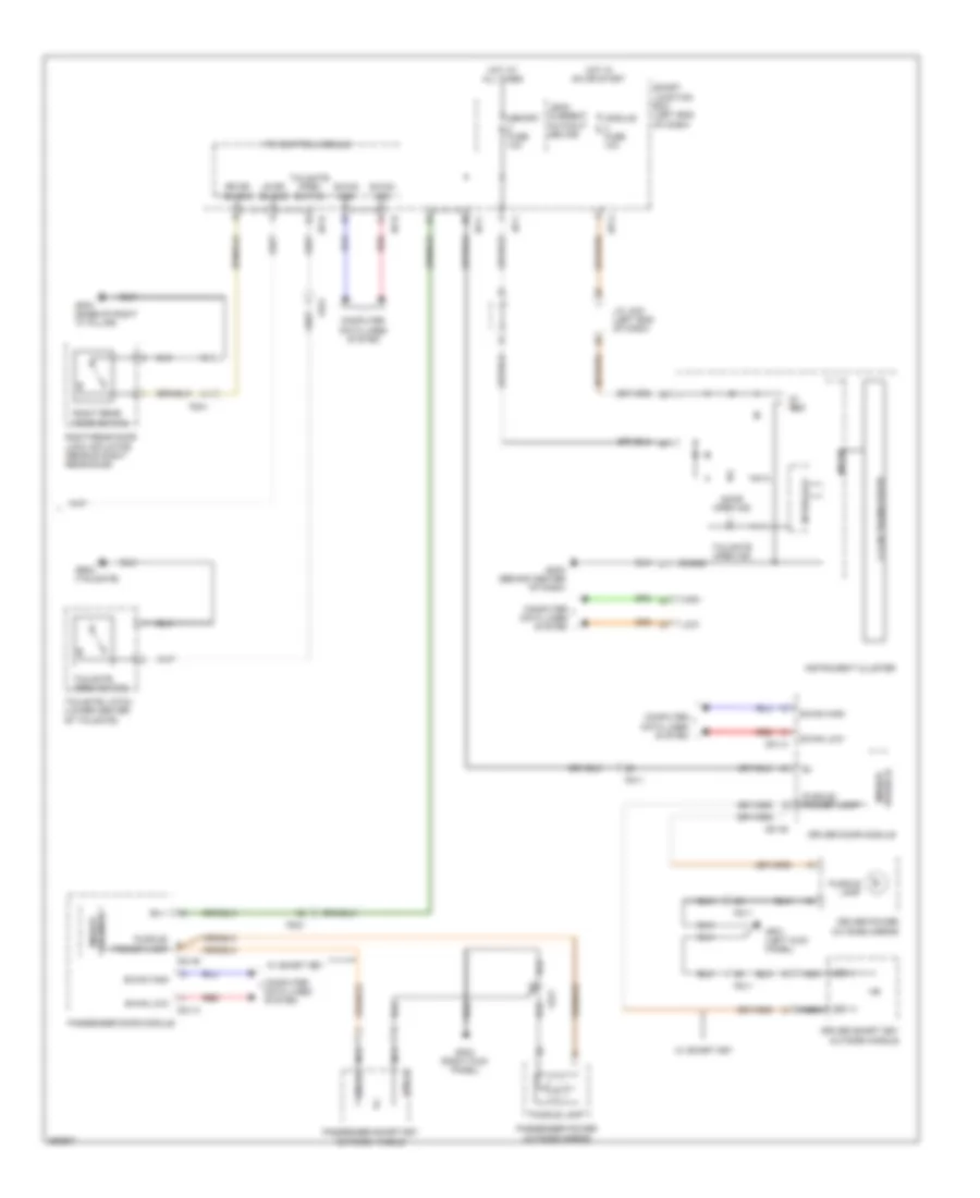 Courtesy Lamps Wiring Diagram (2 of 2) for Hyundai Santa Fe Sport 2013