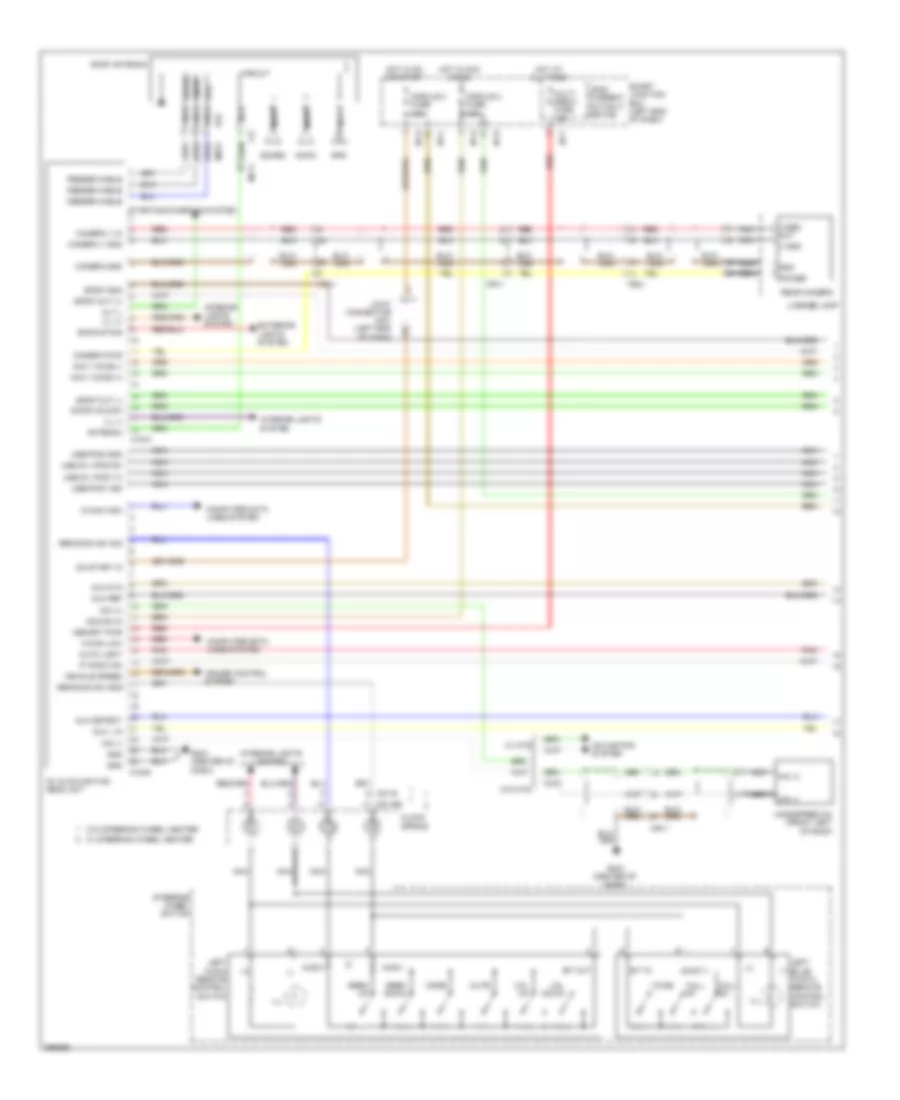 Navigation Wiring Diagram (1 of 3) for Hyundai Santa Fe Sport 2013