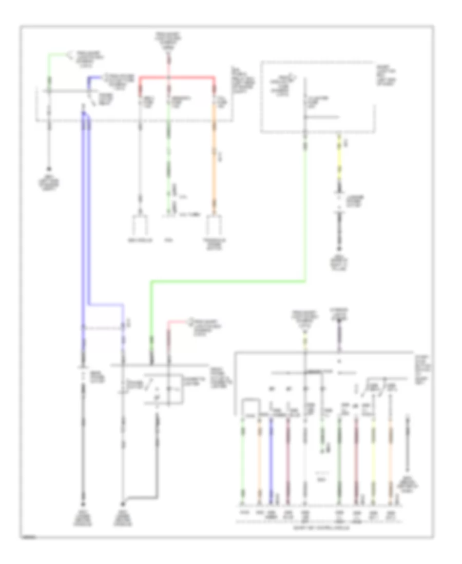 Power Distribution Wiring Diagram 6 of 8 for Hyundai Santa Fe Sport 2013