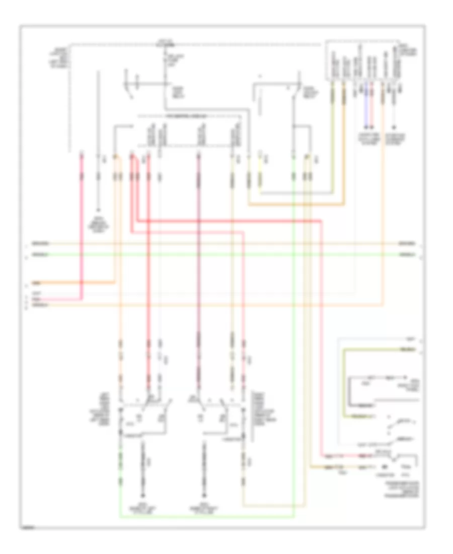 Power Door Locks Wiring Diagram (2 of 3) for Hyundai Santa Fe Sport 2013