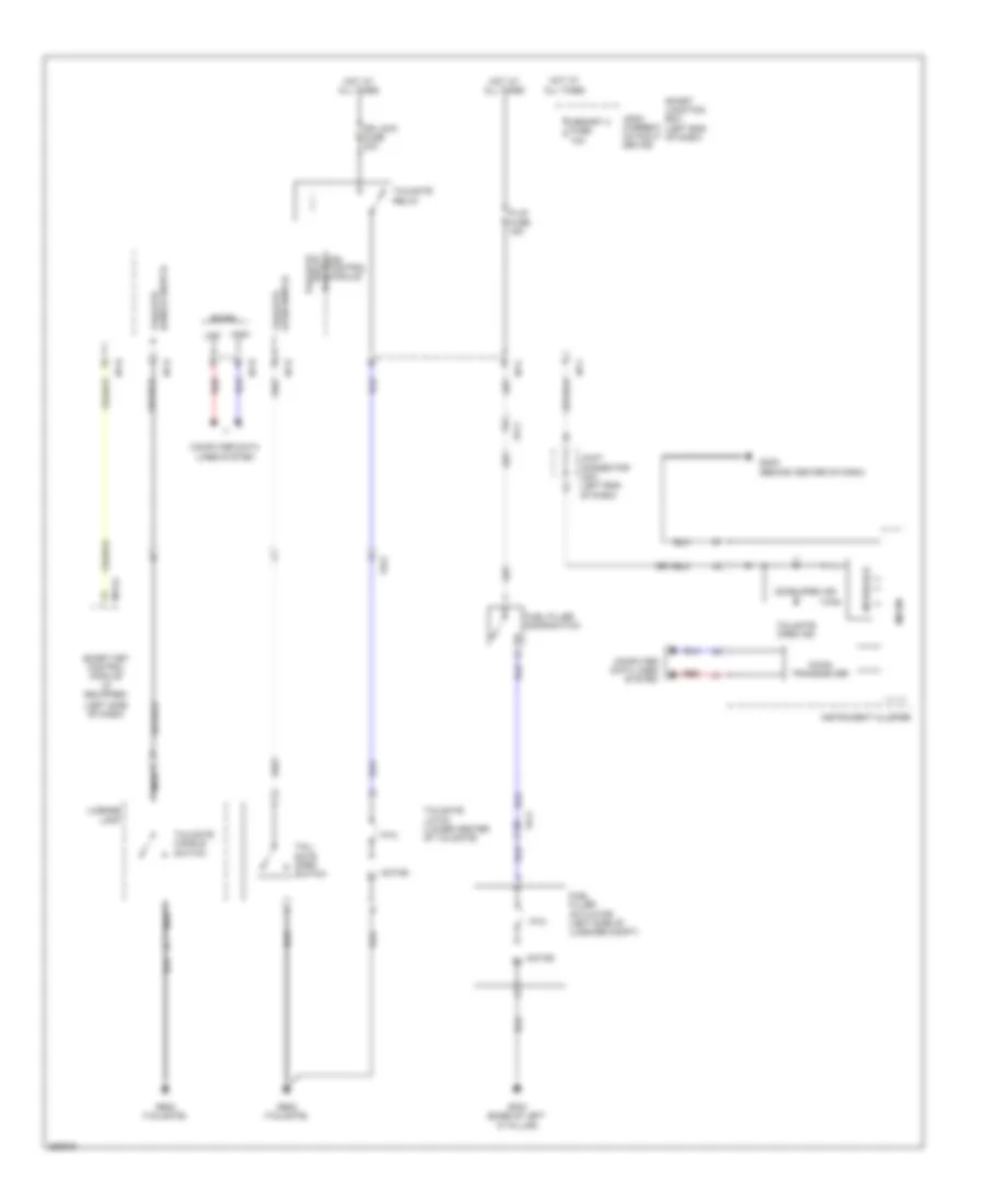 Trunk  Fuel Door Release Wiring Diagram for Hyundai Santa Fe Sport 2013