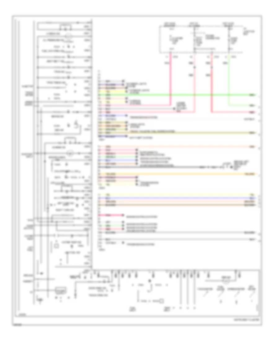 Instrument Cluster Wiring Diagram 1 of 2 for Hyundai Accent SE 2008