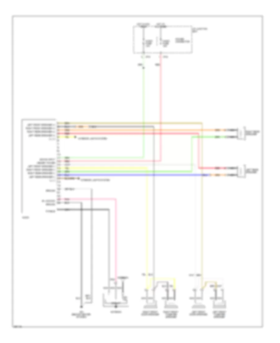 Radio Wiring Diagram without Amplifier for Hyundai Accent SE 2008