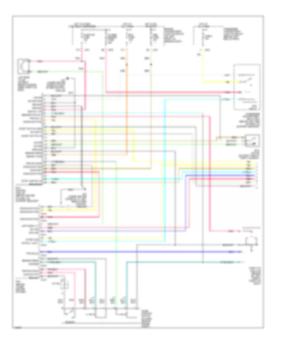 Cruise Control Wiring Diagram 1 of 2 for Hyundai XG350 2003