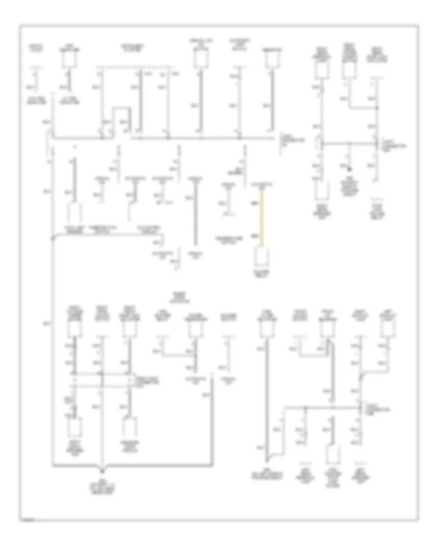 Ground Distribution Wiring Diagram 2 of 4 for Hyundai XG350 2003