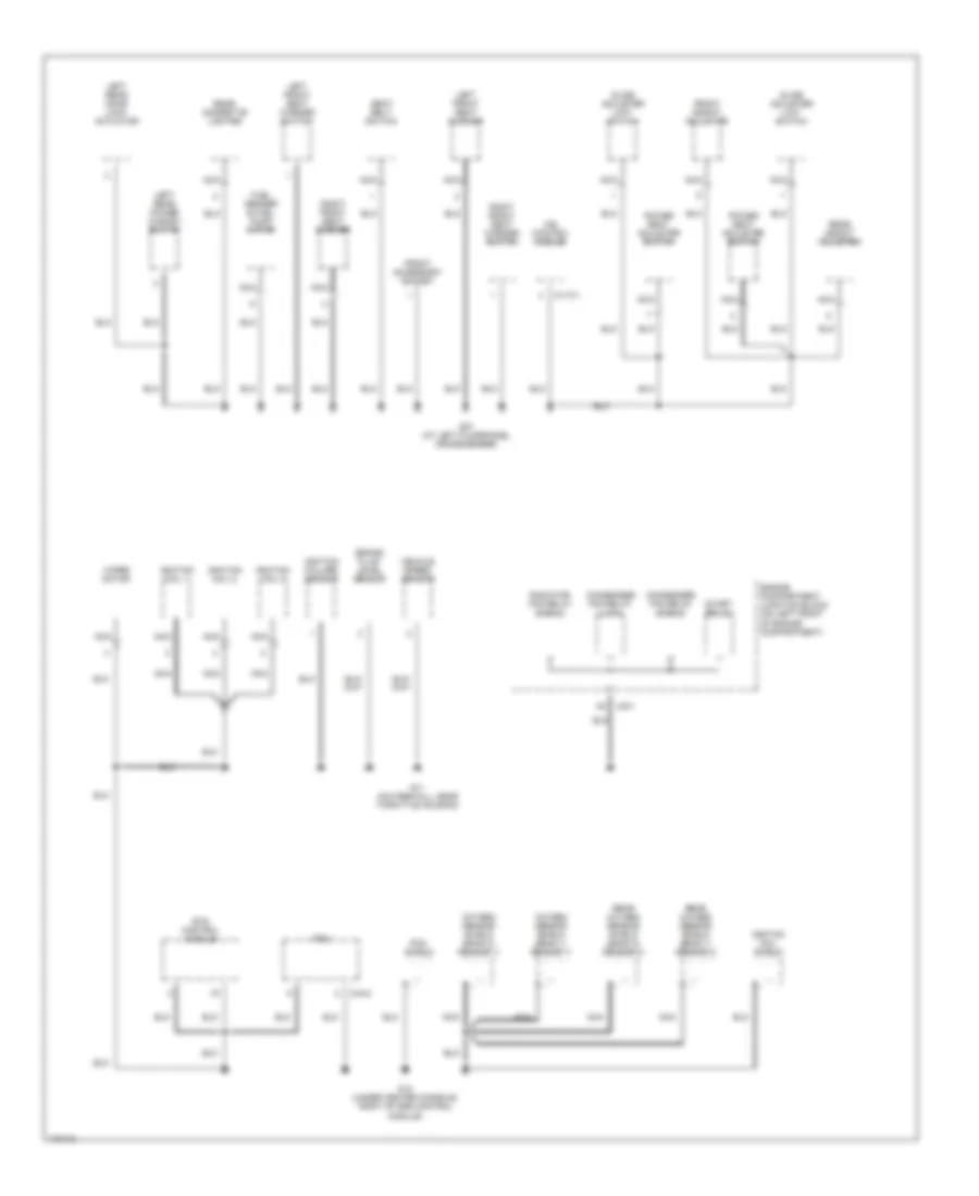 Ground Distribution Wiring Diagram (3 of 4) for Hyundai XG350 2003