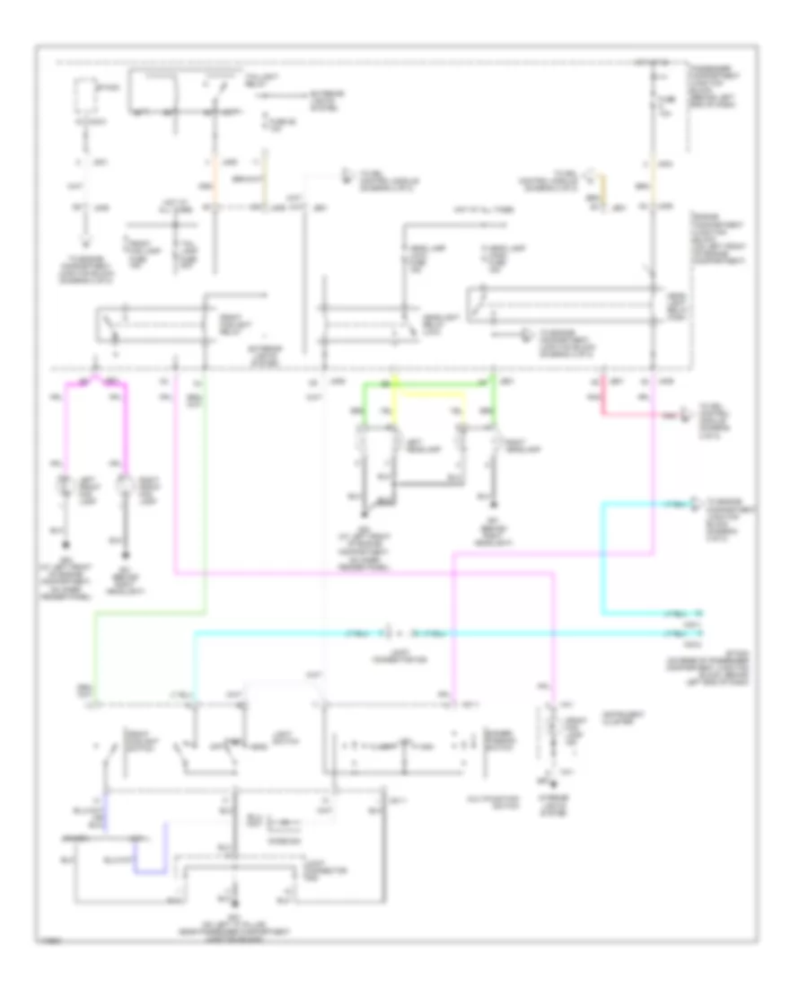 Headlights Wiring Diagram with DRL 1 of 2 for Hyundai XG350 2003