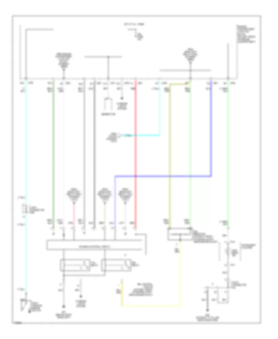 Headlights Wiring Diagram, with DRL (2 of 2) for Hyundai XG350 2003